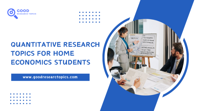 importance of quantitative research in home economics