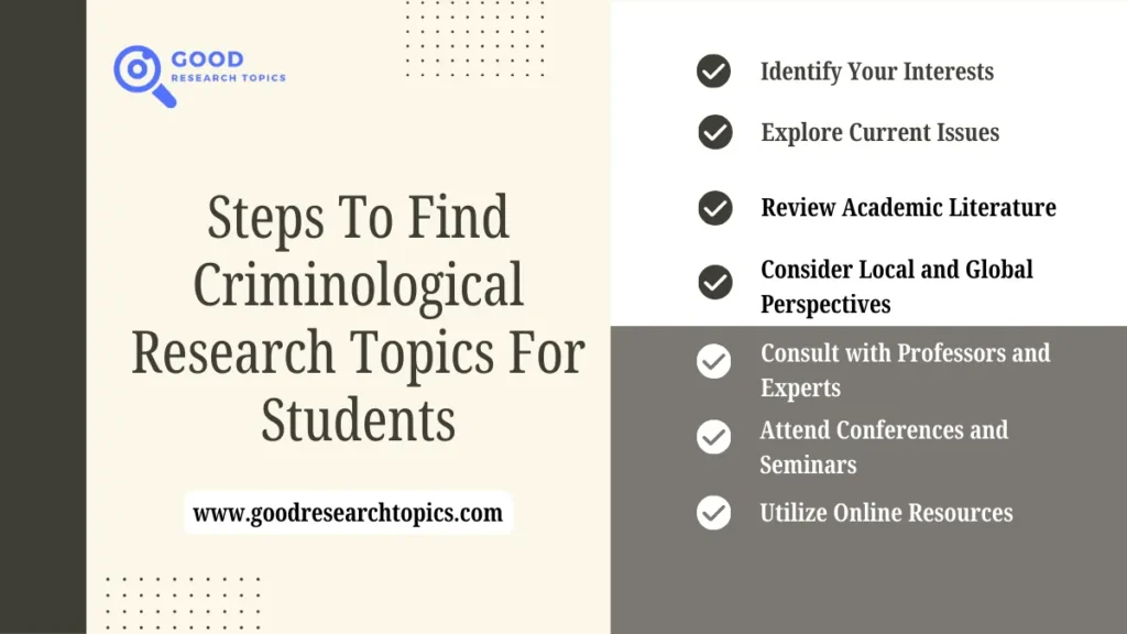 7 Important Steps or Tips for How Can I Find Criminological Research Topics