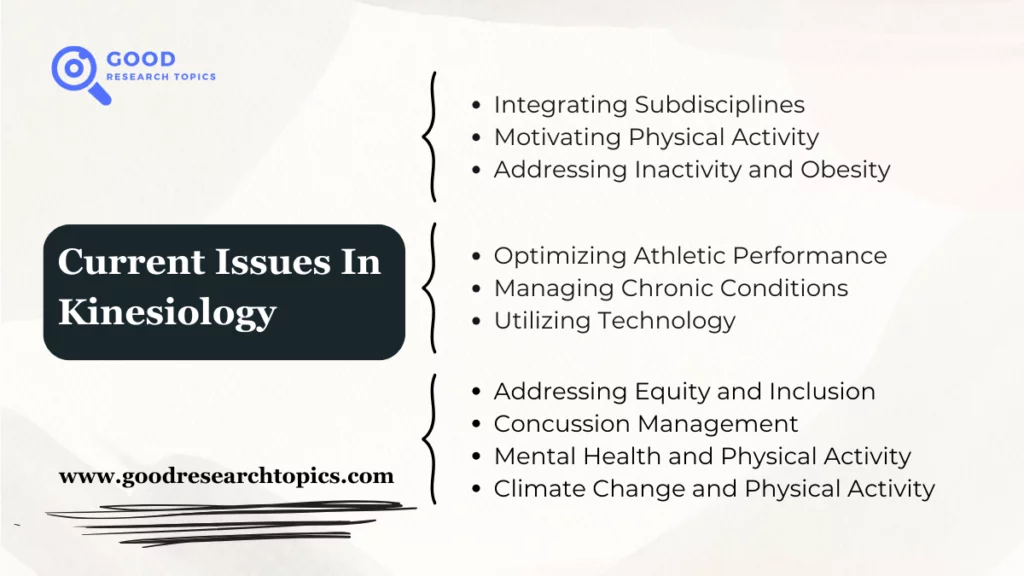 Top 10 Current Issues In Kinesiology Research 
